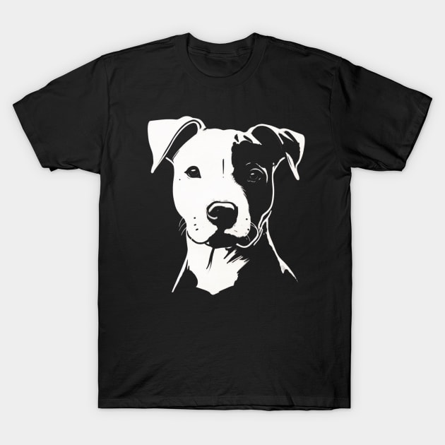 Portrait of a Pit Bull T-Shirt by ZogDog Pro